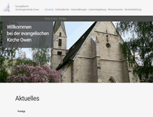 Tablet Screenshot of evkirche-owen.de